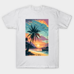 Sunset at the beach T-Shirt